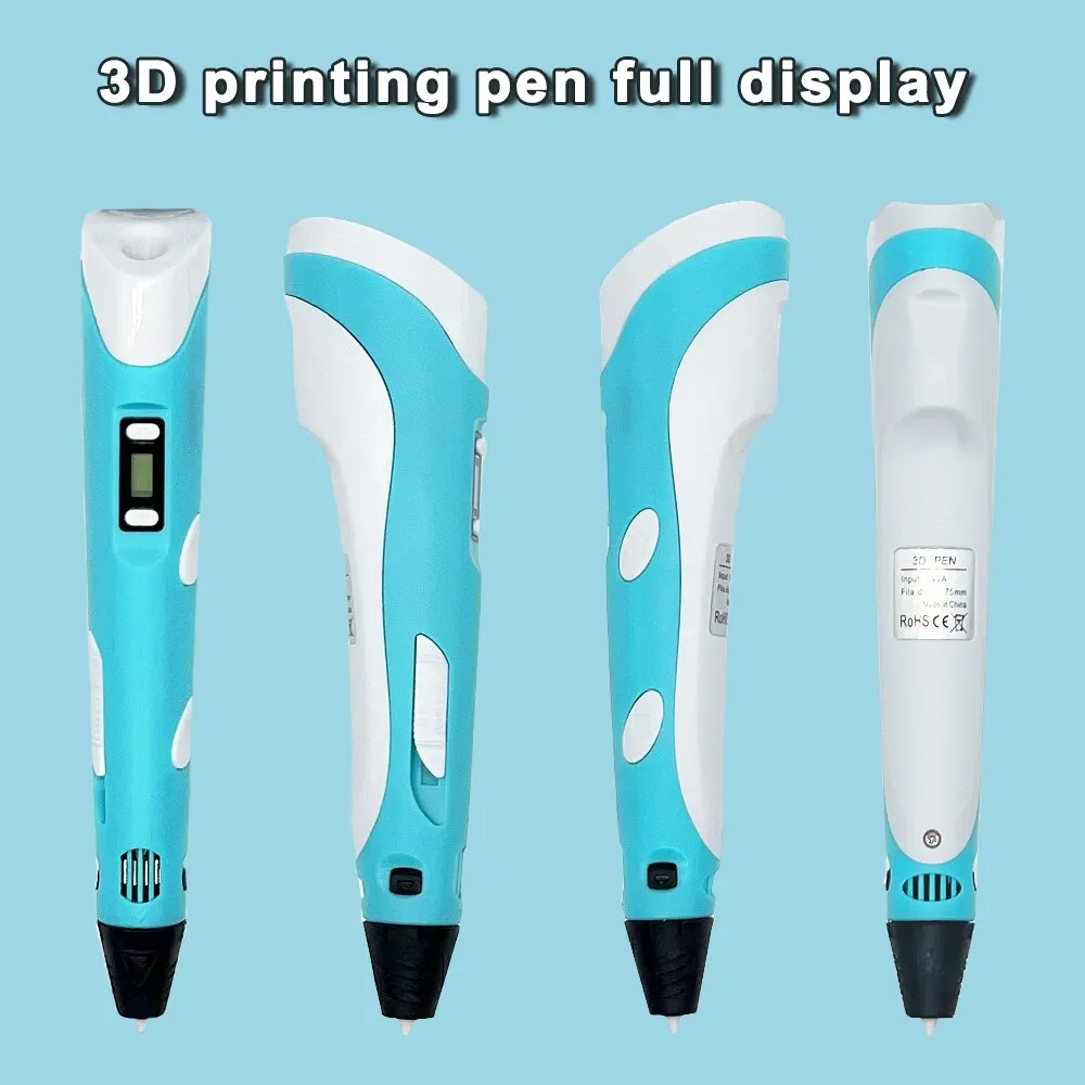 Lapiz de impresión 3D USB, filamento PLA de 9M, grafiti tridimensional, juguetes, herramientas de arte para niños, regalo de cumpleaños y día de Navidad - Image 5